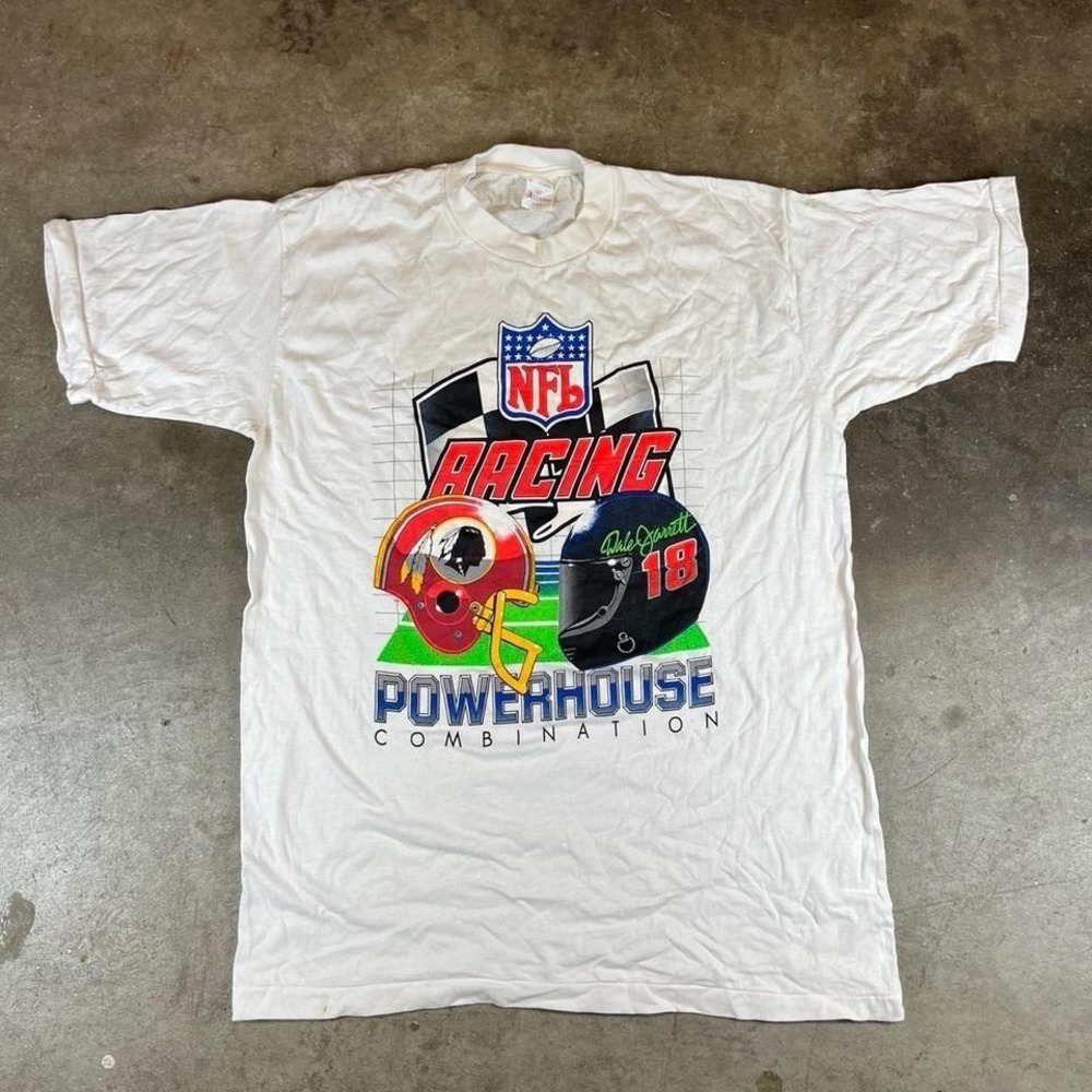 1994 vintage single stitch NFL Racing Powerhouse Combination T-shirt men's XL